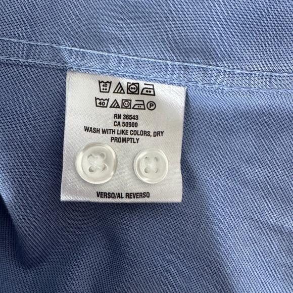 Tommy Hilfiger - Blue Long Sleeve Button Down Shirt - Picture 4 of 5